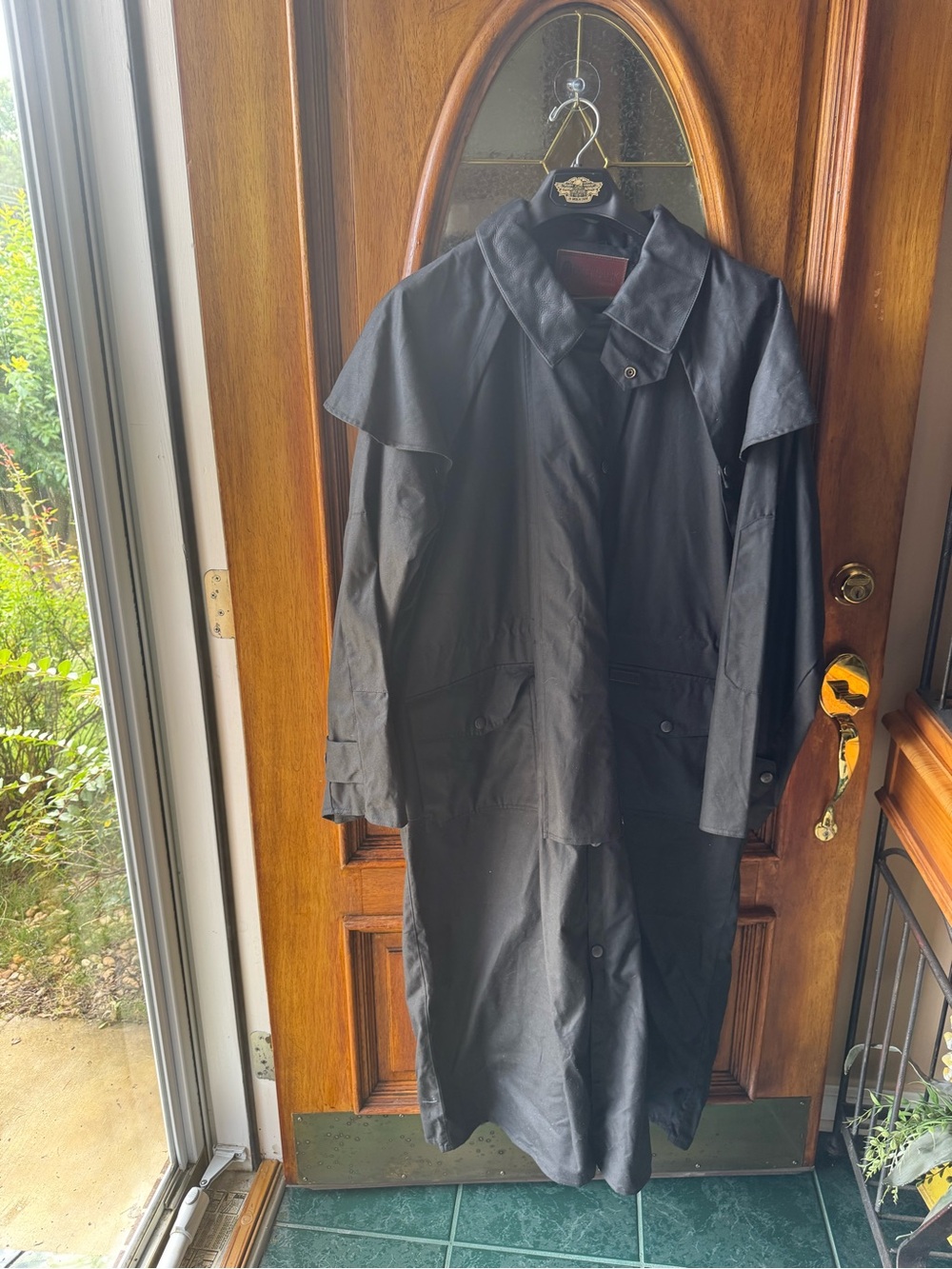 Unisex Large Outback Stockman Duster Black